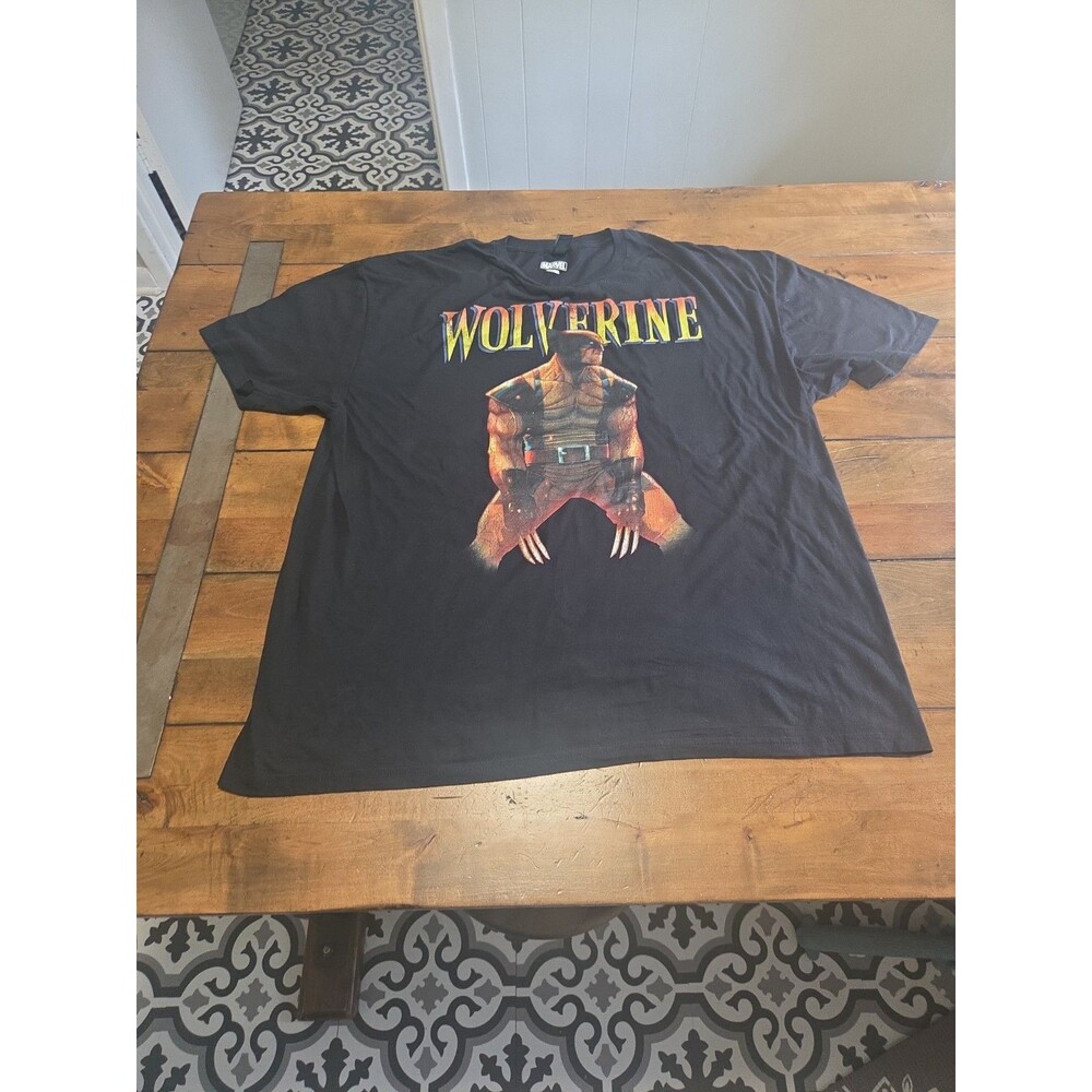 marvel wolverine graphic shirt x men comic promo black 2xl xxl tee